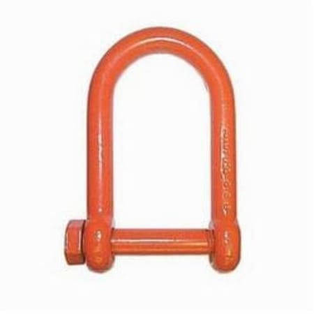 Cm Long Reach Chain Shackle, 19000 Lb Load, 1 In, 1 In Screw Pin, Orange Powder Coated M7154P